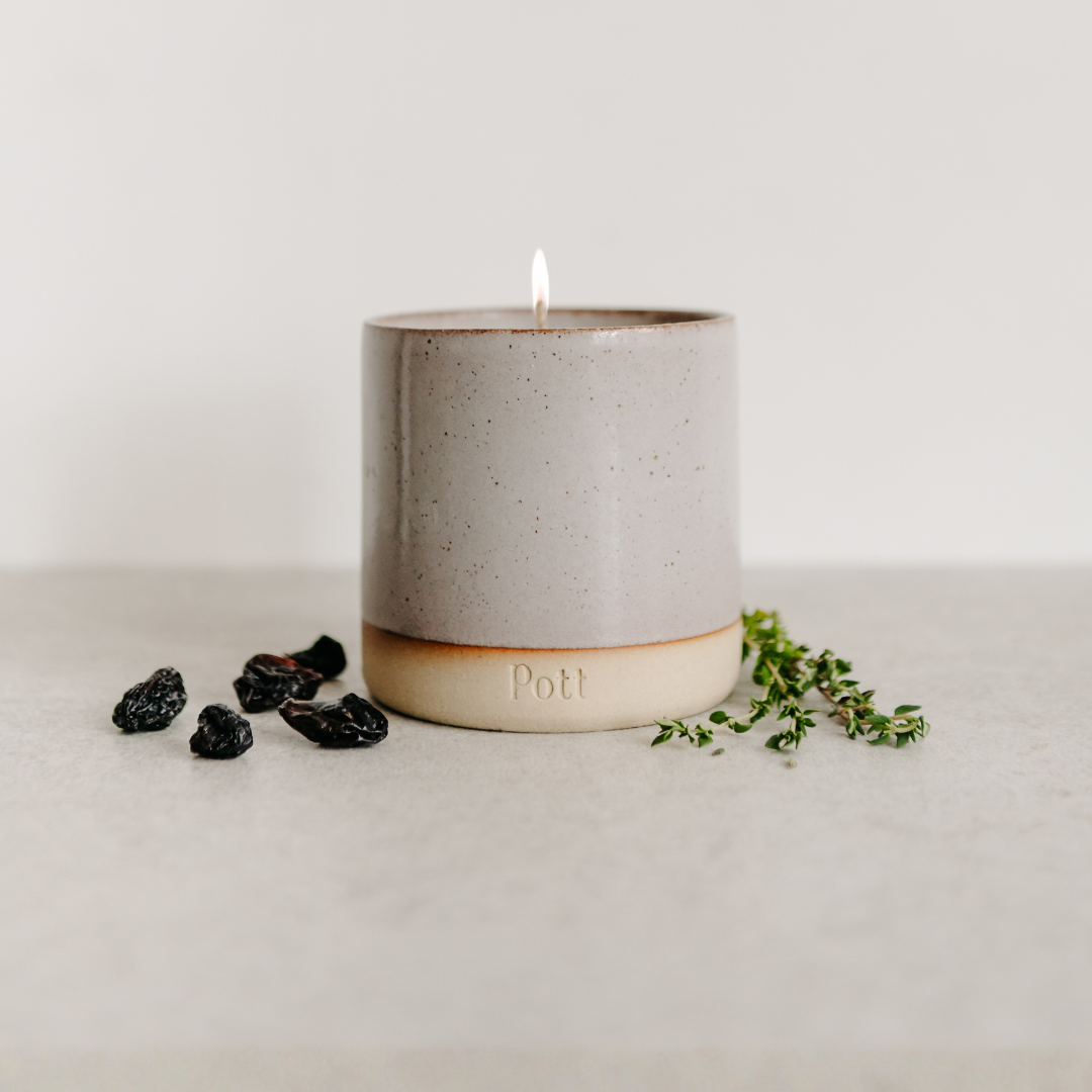 The Tonka Scent in Standard Heather Pott