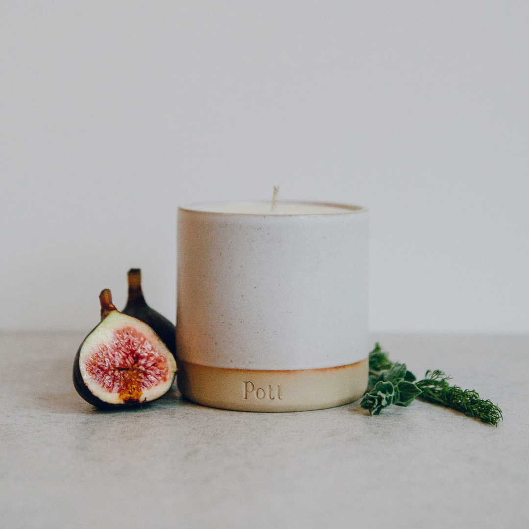 Fig Scented Candle Refillable Scented Candles Pott pottcandles
