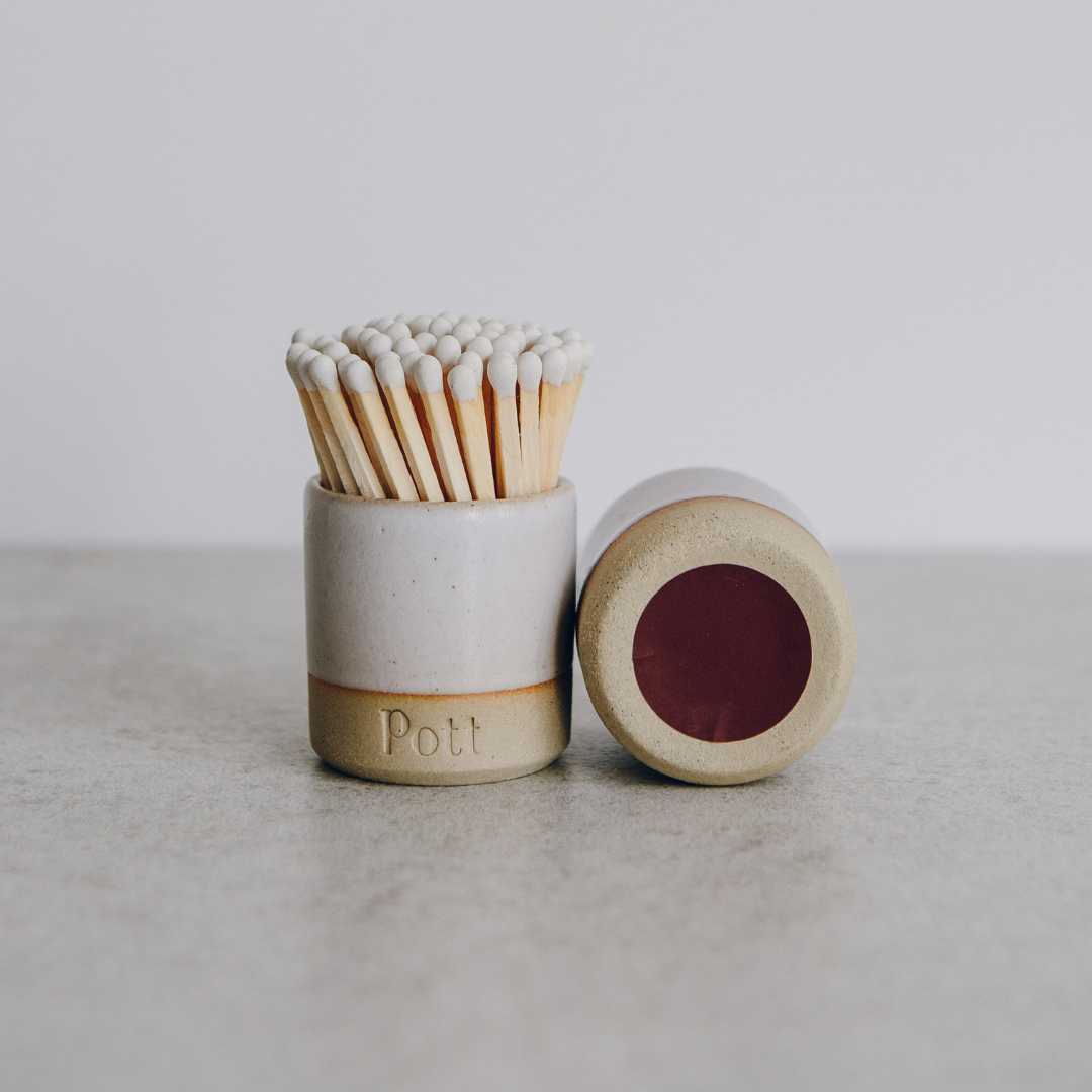 The Speckle Matchpott with White Matchsticks