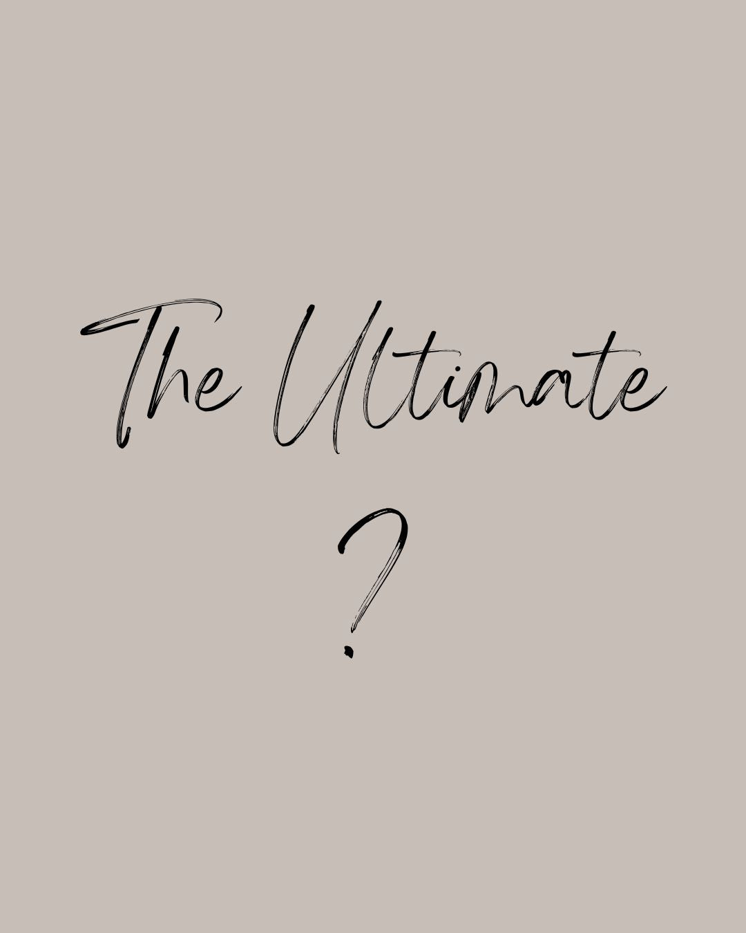 The Ultimate