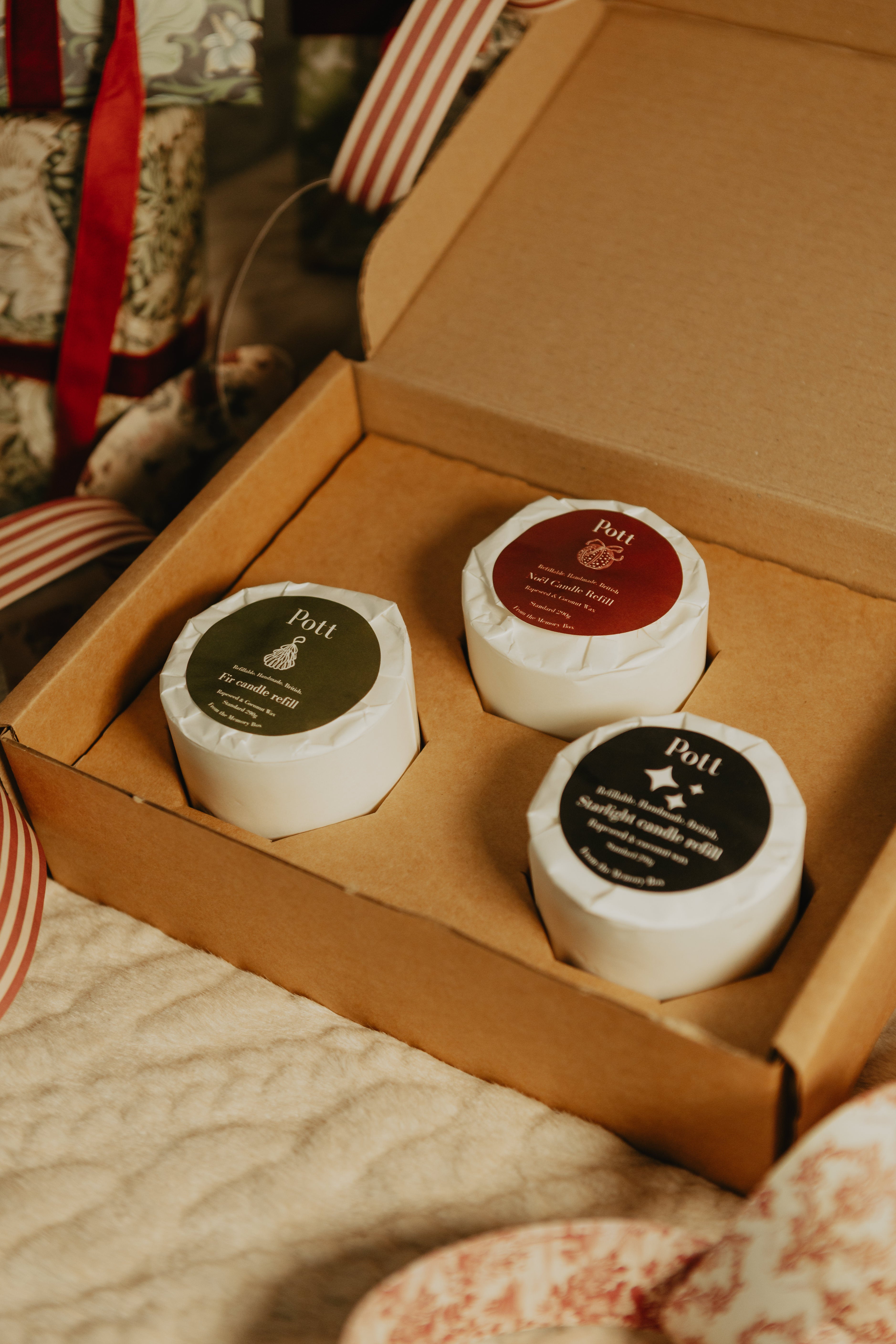 Set of three Christmas Refills