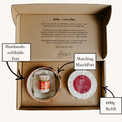 Gingham with Noël Refillable Candle Starter Pack (Grand Size)