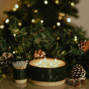 Holly with Fir Refillable Candle Starter Pack (Grand Size)