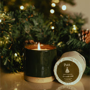Holly with Fir Refillable Candle (Standard Size)