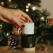 Holly with Fir Refillable Candle Starter Pack (Petite Size)