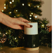 Holly with Fir Refillable Candle (Standard Size)