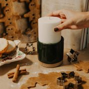 Holly with Noël Refillable Candle (Standard Size)