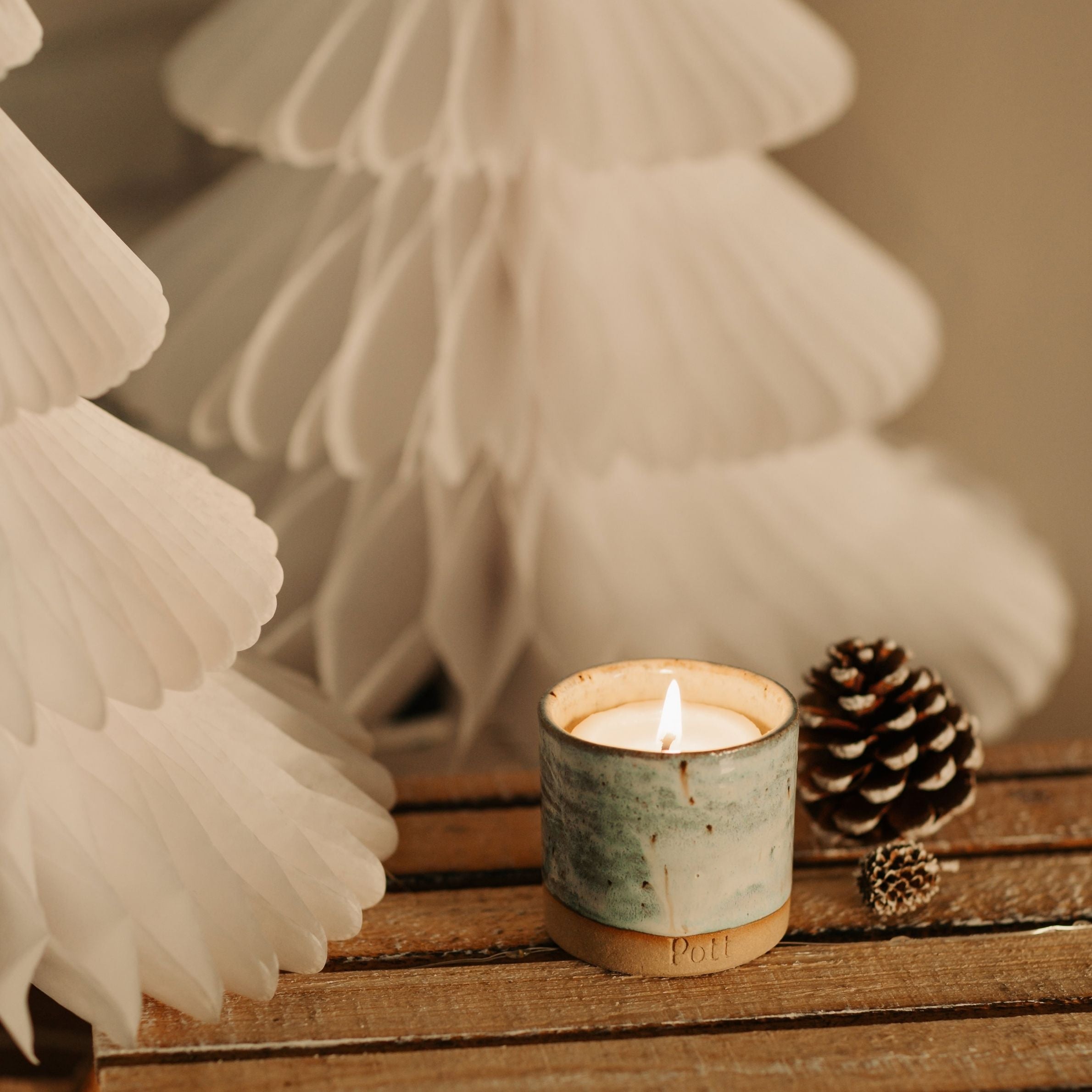 Icicle with Starlight Refillable Candle (Petite Size)