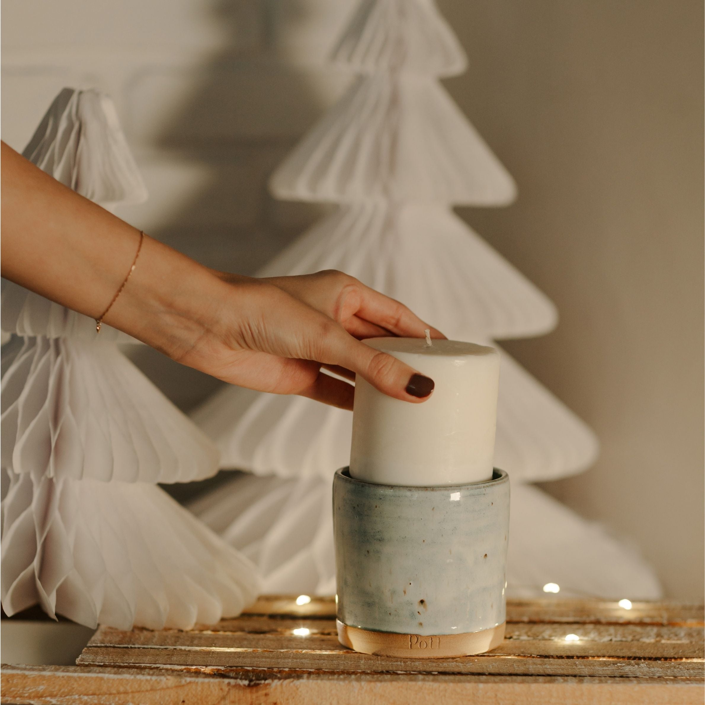 Icicle with Starlight Refillable Candle (Standard Size)