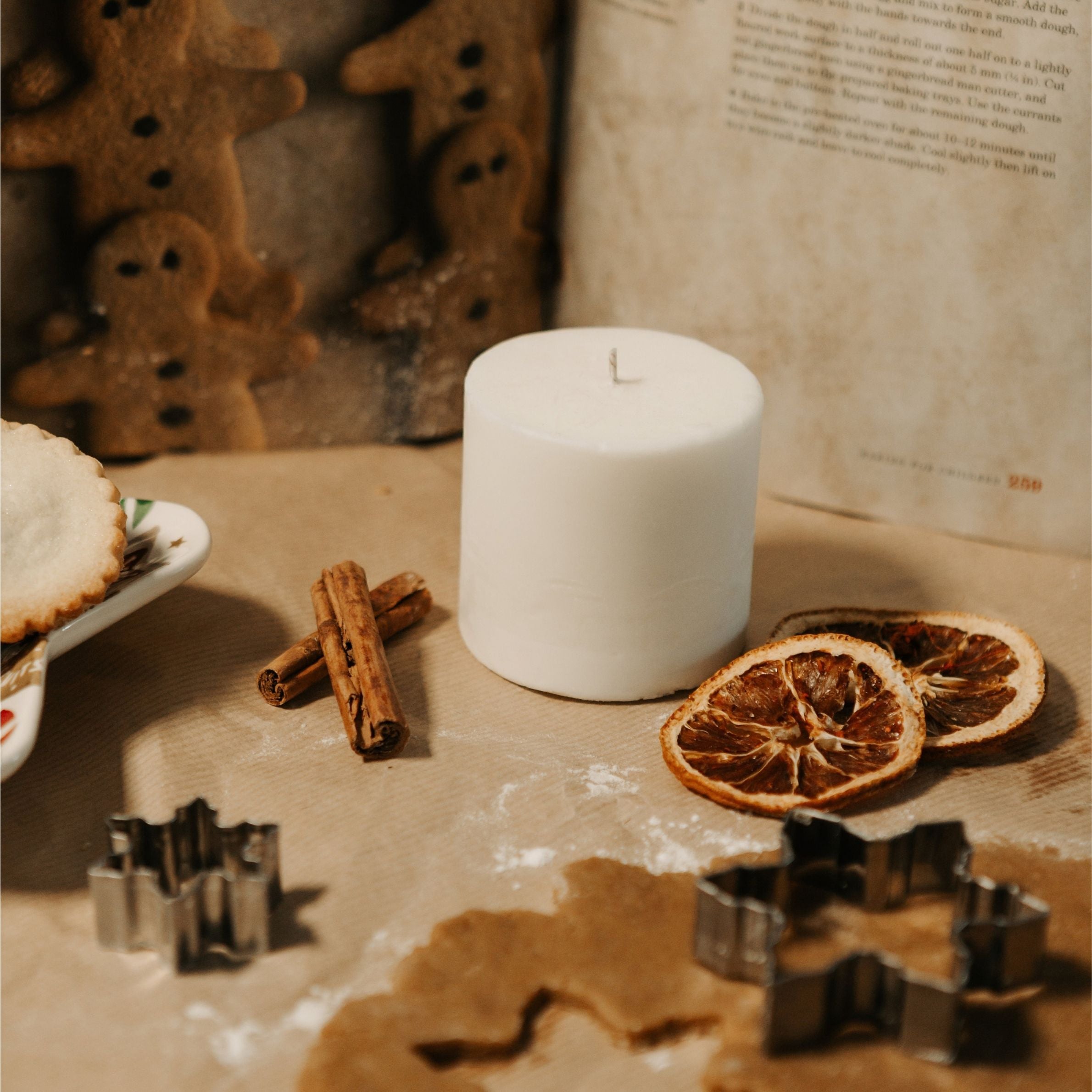 Holly with Noël Refillable Candle (Standard Size)