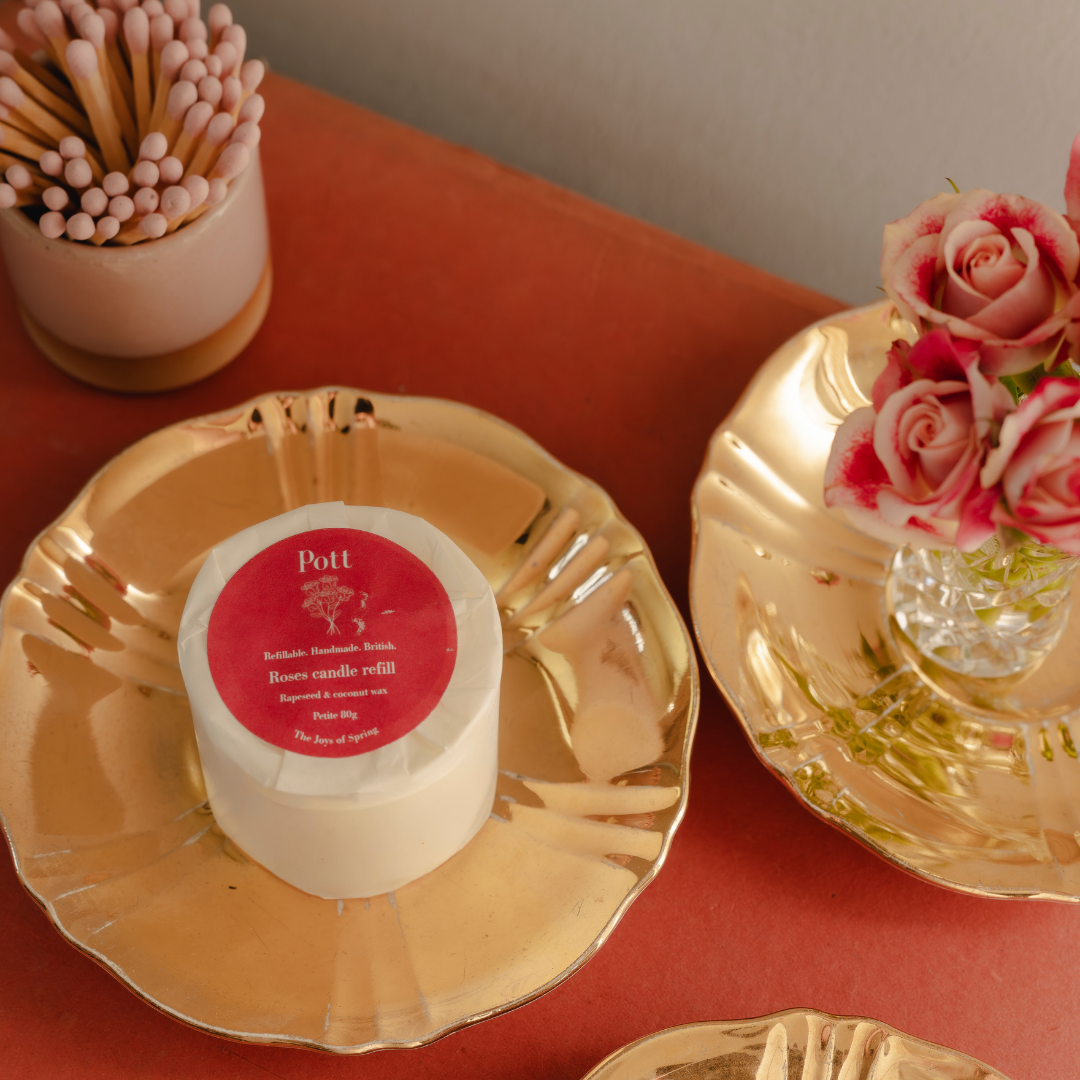 Roses Refillable Candle Starter Pack (Petite Size)