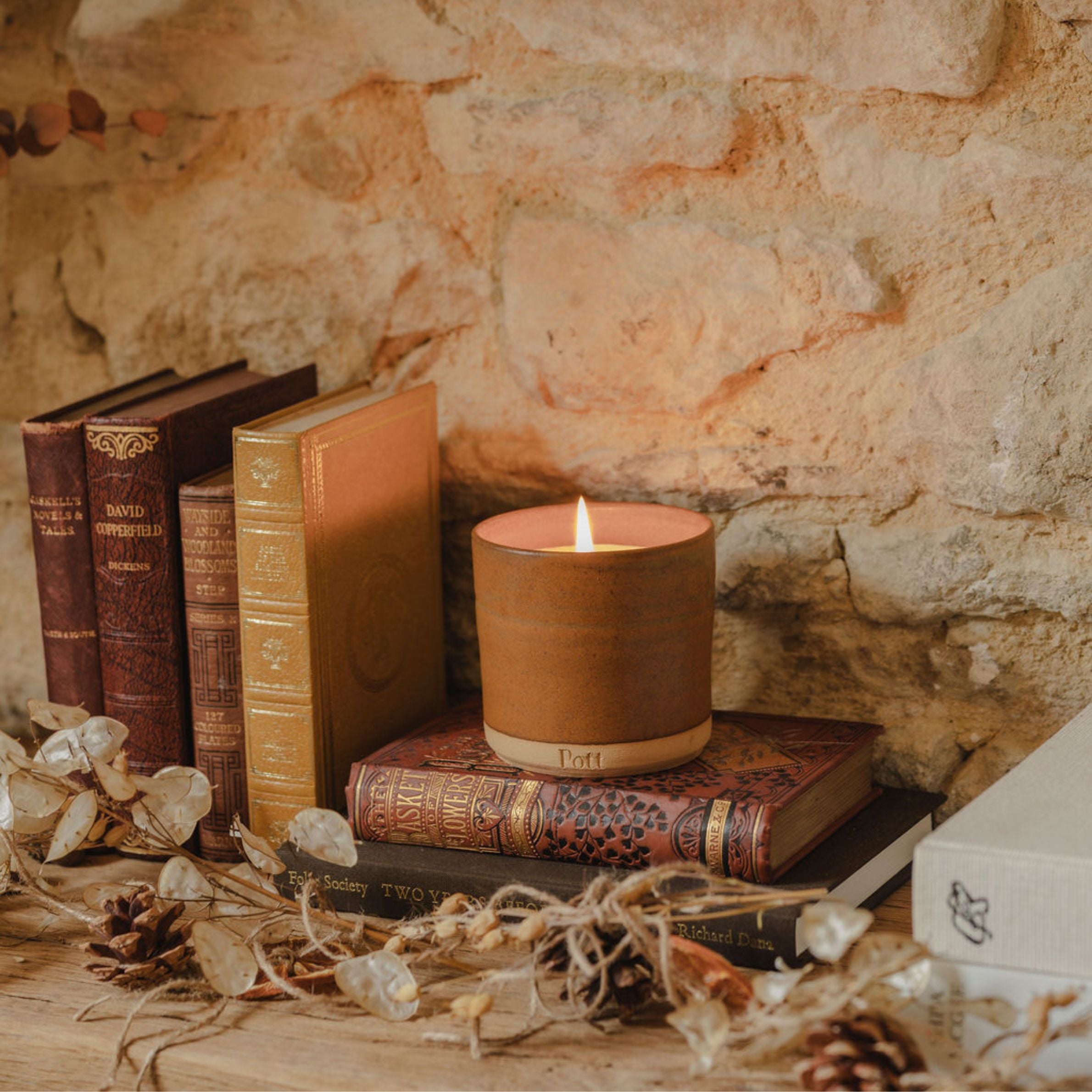 Amber Refillable Candle (Standard Size)