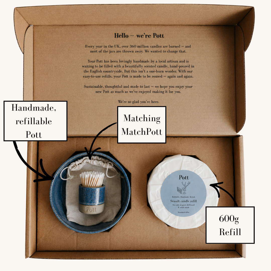 Seasalt Refillable Candle Starter Pack (Grand Size)