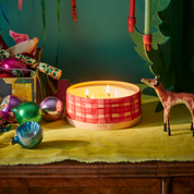 Gingham with Noël Refillable Candle (Grand Size)