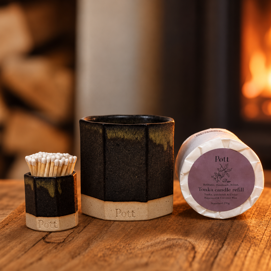 The Octagon Refillable Candle Starter Pack (Standard Size)