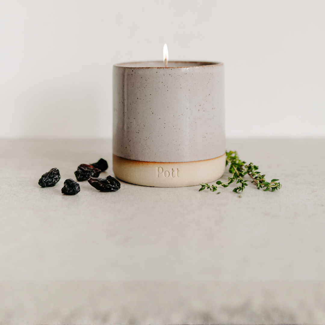 The Tonka Scent in Standard Heather Pott