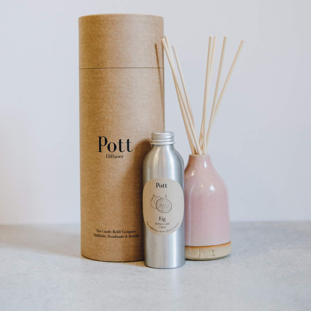 The Tonka Scent in Blush Diffuser Pott