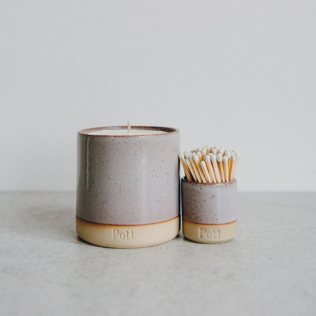 The Heather Set (Candle + MatchPott)