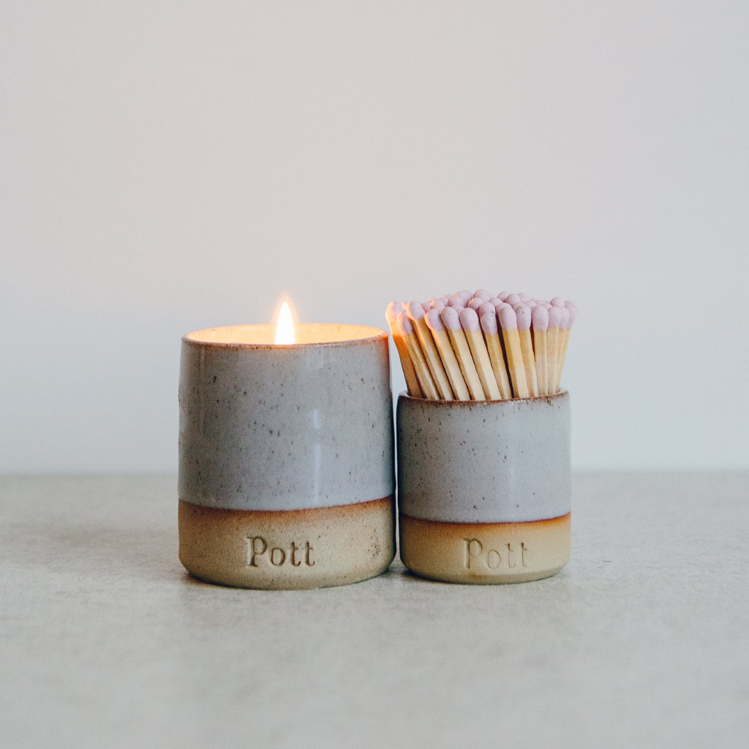 The Heather Petite Set (Petite Candle + MatchPott)
