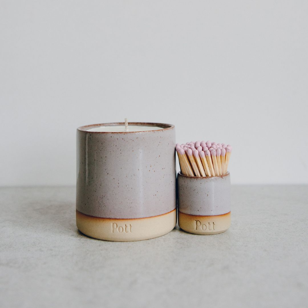The Heather Set (Candle + MatchPott)
