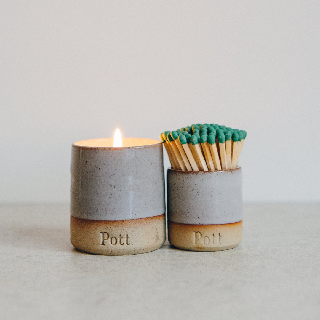 The Heather Petite Set (Petite Candle + MatchPott)