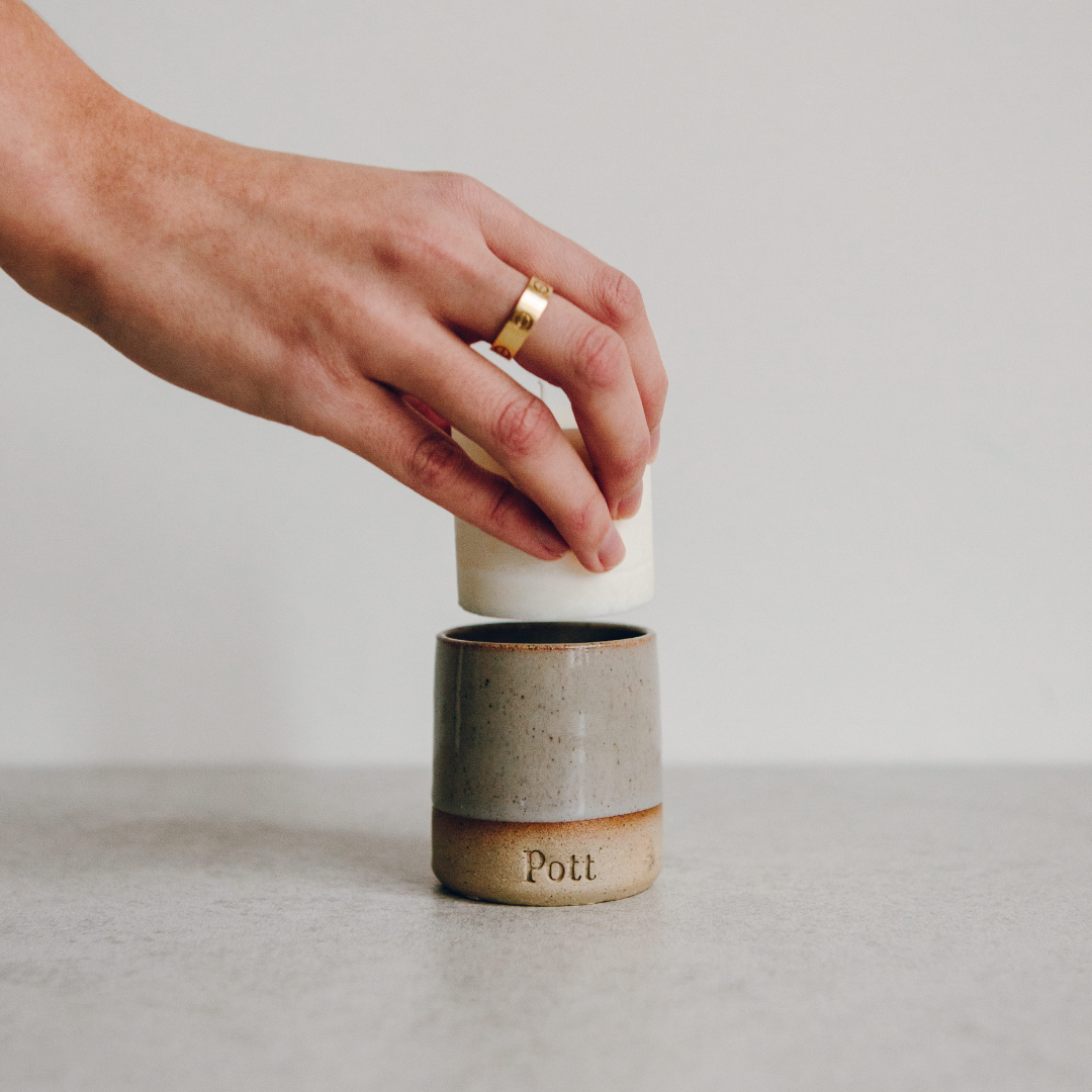 The Heather Petite Set (Petite Candle + MatchPott)