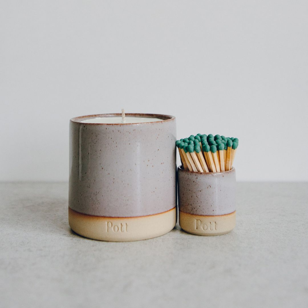 The Heather Set (Candle + MatchPott)